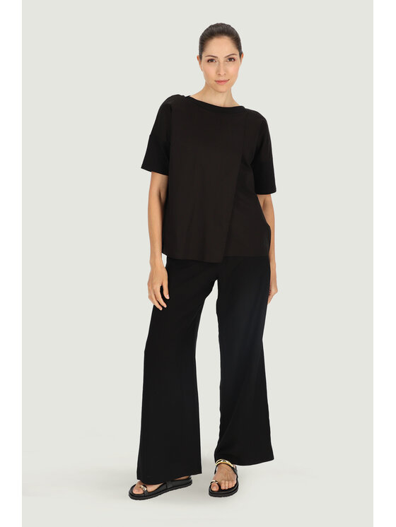 Deni Cler Milano Deni Cler Milano Bluza T-DC-W202-E2-10-90-1 Czarny Oversize