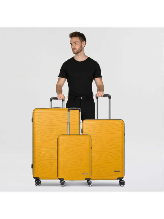 Franky Franky Komplet walizek 289134 Żółty
