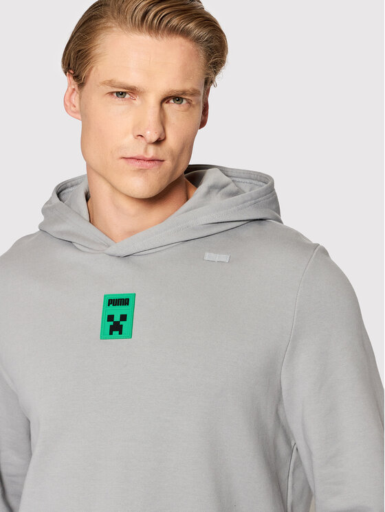 Puma Puma Bluza MINECRAFT 534376 Szary Regular Fit