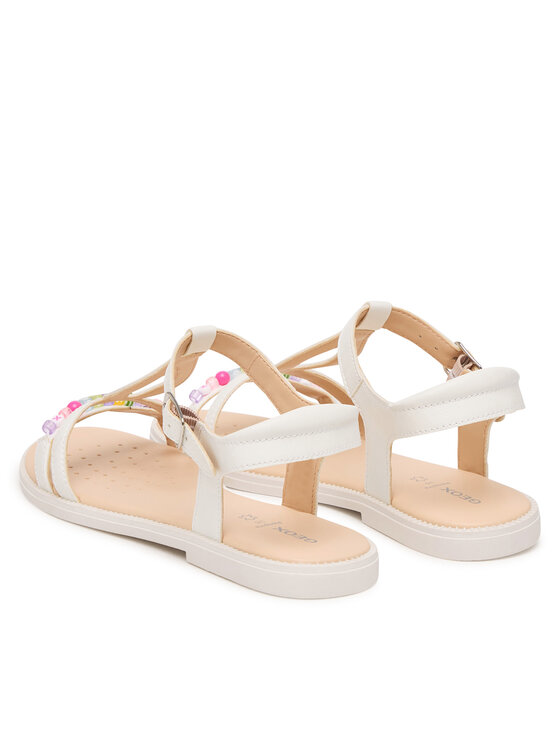 Geox Geox Sandały Jr Sandal Karly J6535H 000BC C1000 D Biały