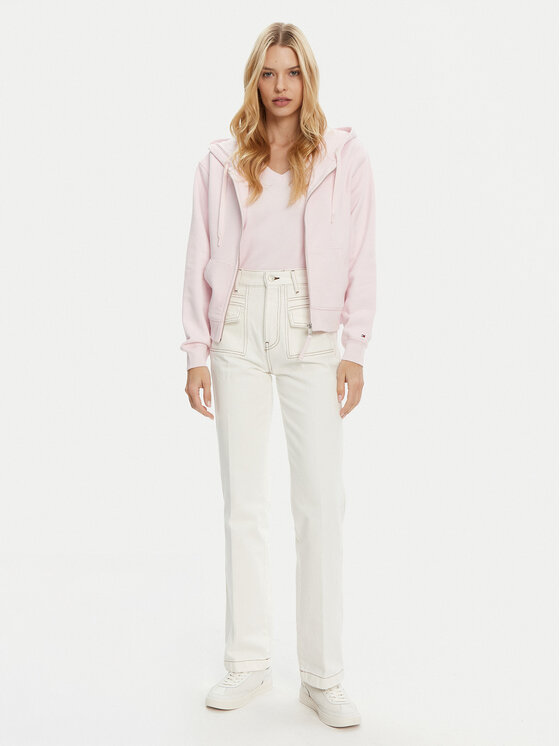 Tommy Hilfiger Tommy Hilfiger Суитшърт WW0WW44632 Розов Regular Fit
