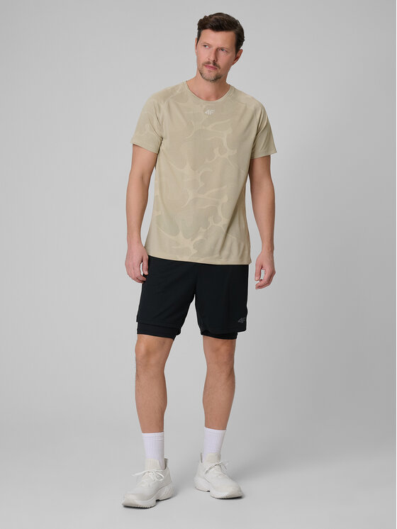 4F 4F Szorty sportowe ATHLETIC Czarny Regular Fit