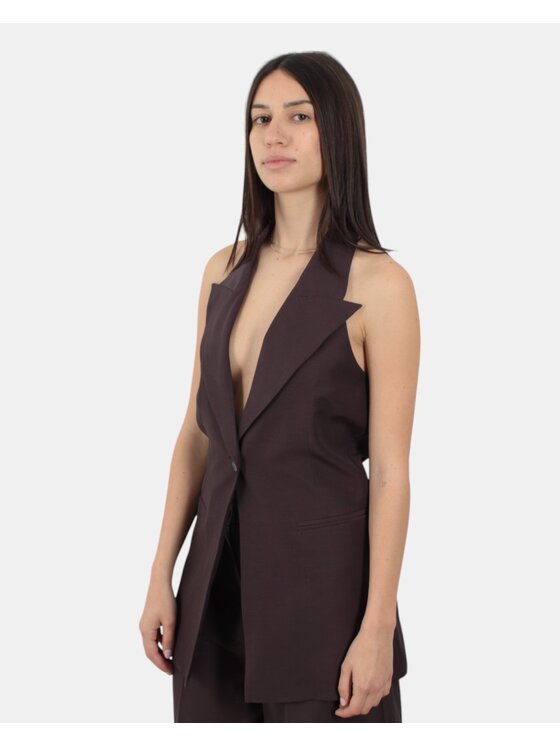 Liviana Conti Liviana Conti Gilet 10022977241354 Viola Regular Fit