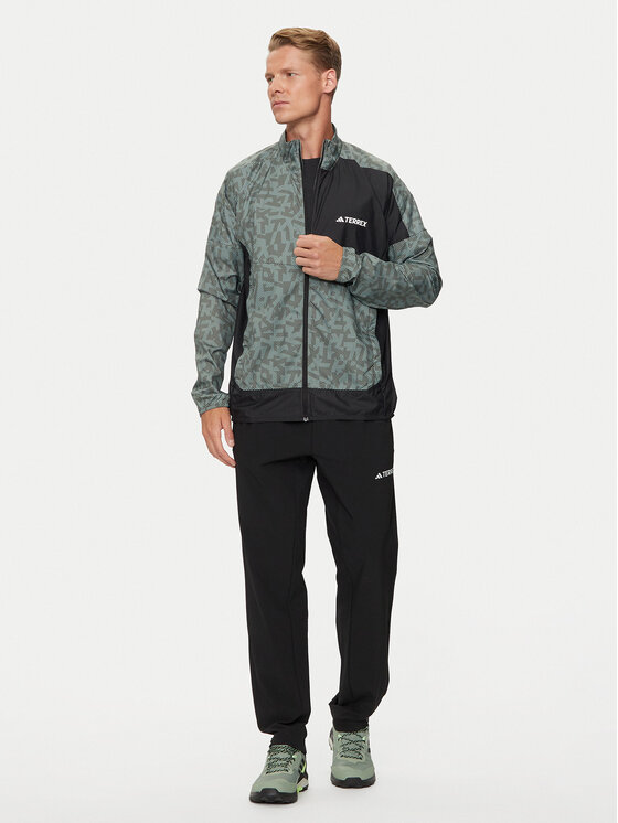 adidas adidas Jakna za trčanje Terrex Trail Running IW9238 Zelena Regular Fit