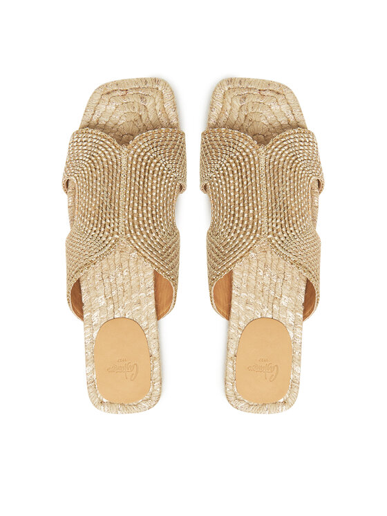 Castañer Castañer Espadryle Puri/256 025709 Złoty