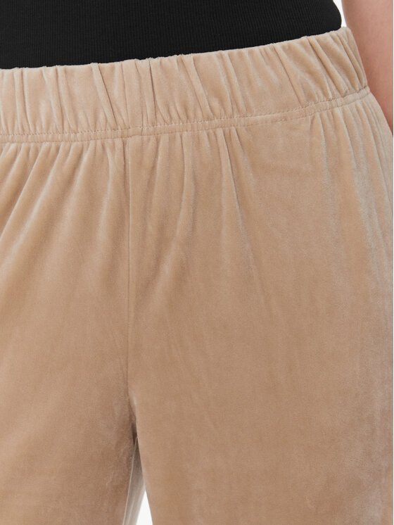 ONLY ONLY Spodnie dzianinowe Rebel 15311822 Beżowy Straight Fit