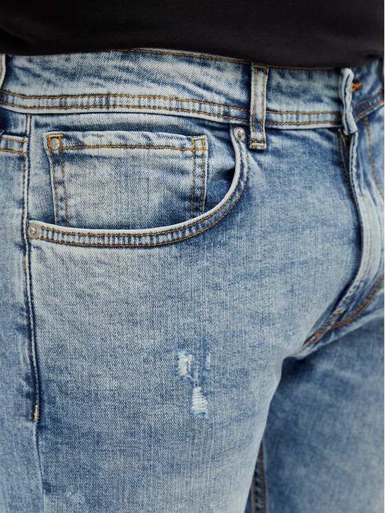 Pepe Jeans Pepe Jeans Jeansy Stanley PM207390 Niebieski Slim Fit