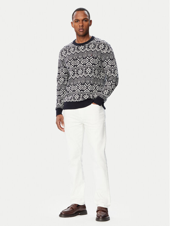 Tommy Hilfiger Tommy Hilfiger Пуловер Fairisle MW0MW44815 Тъмносин Regular Fit