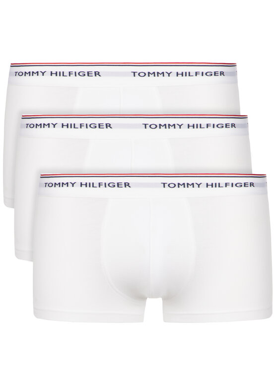 Tommy Hilfiger Set 3 perechi de boxeri 3P Lr Trunk 1U87903841 Alb