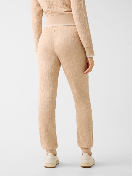 Guess Guess Kalhoty z materiálu 159659 Béžová Slim Fit