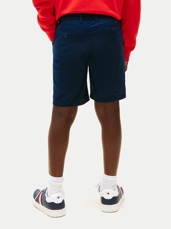 Tommy Hilfiger Tommy Hilfiger Szövet rövidnadrág 1985 Essential KB0KB09641 Sötétkék Regular Fit