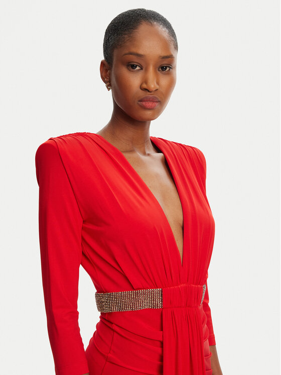 Babylon Babylon Večernja haljina S00862 Crvena Regular Fit