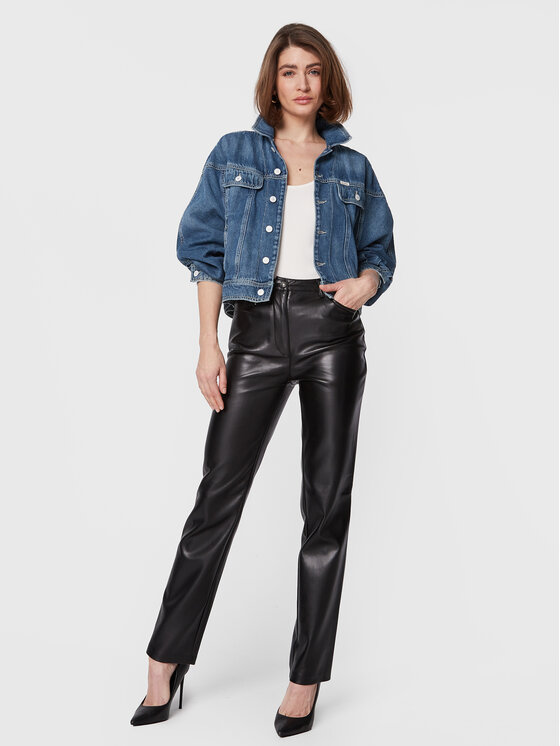 Pantaloni in similpelle Kelly W3RA0M WF8P0 Nero