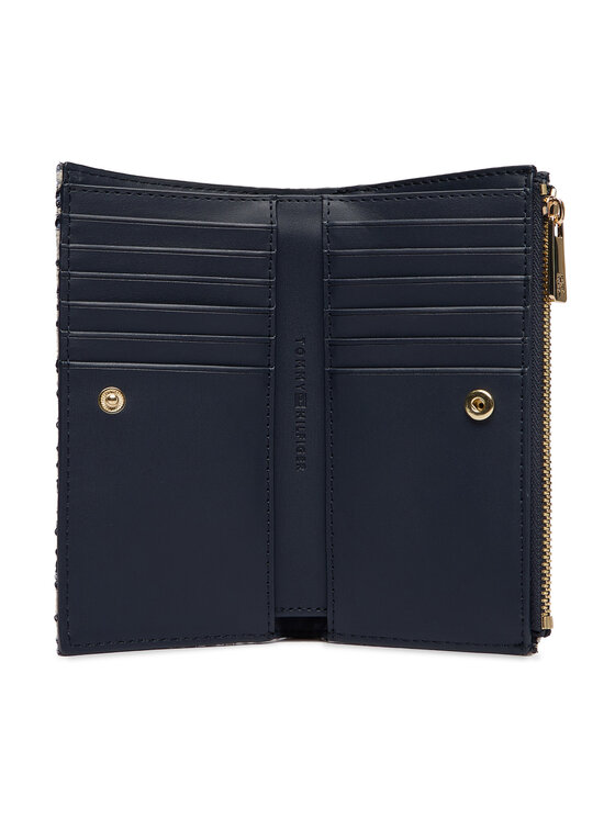 Tommy Hilfiger Tommy Hilfiger Rahakott Th Icon Long Bifold Jacquard AW0AW19003 Sinine