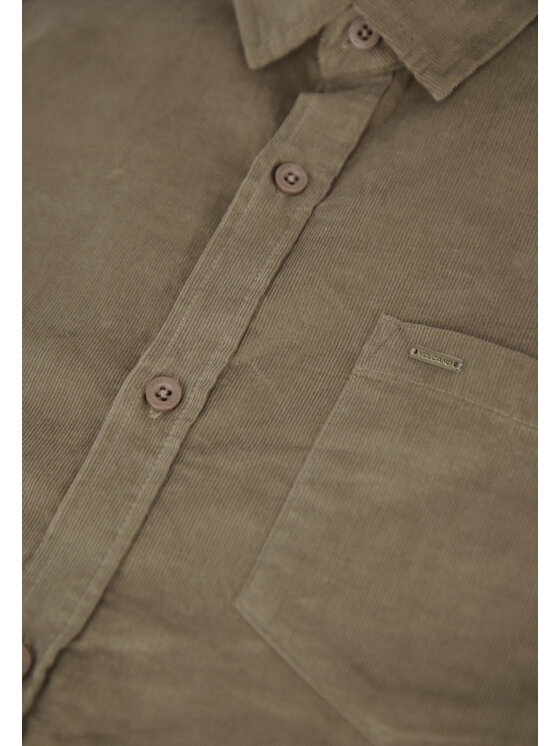 Volcano Volcano Koszula K-MIXO Khaki Regular Fit