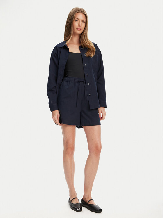 Mustang Mustang Шорти з тканини Charlottesville 1016584 Cиній Relaxed Fit