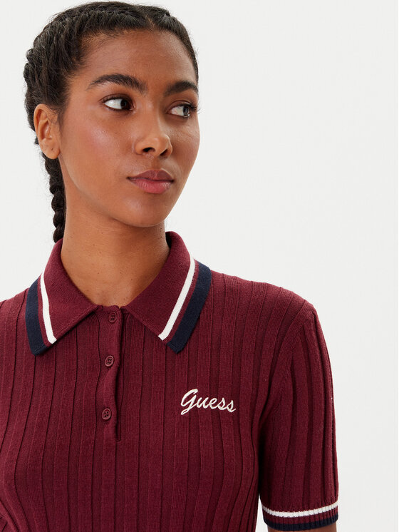 Guess Guess Πουλόβερ V5BP04 Z1152 Μπορντό Regular Fit