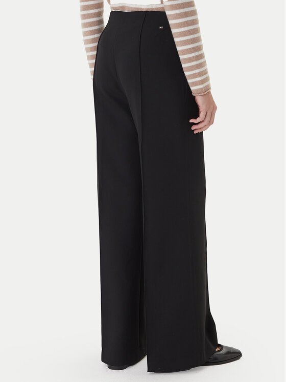 Tommy Hilfiger Tommy Hilfiger Palazzo püksid WW0WW48406 Must Wide Leg