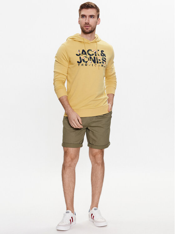 Pantaloncini di tessuto 12215513 Verde Regular Fit...