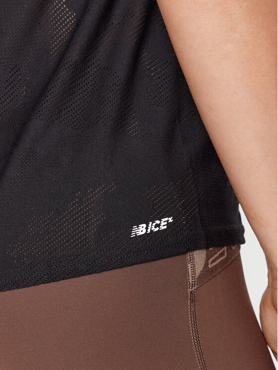 New Balance New Balance Top Q Speed Jacquard Tank WT33280 Nero Regular Fit