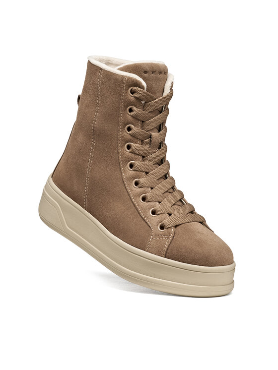 Geox Geox Gležnjarji D Spherica Ecub-2 D66WVF 22 C6029 Svetlo rjava