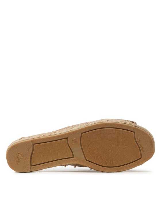 Castañer Castañer Espadryle Palmera/032 021775-4274 Srebrny