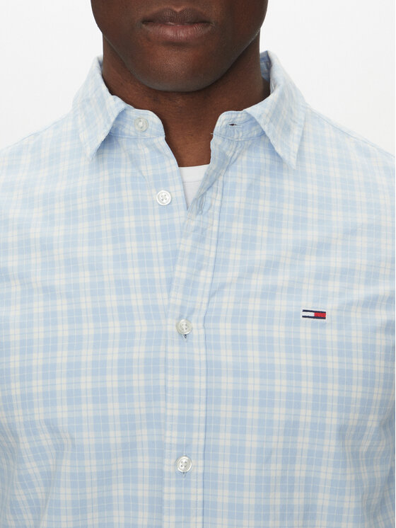 Tommy Jeans Tommy Jeans Hemd DM0DM20885 Himmelblau Regular Fit