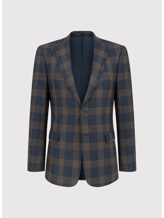 Pako Lorente Pako Lorente Marynarka P26WF-3X-015 Granatowy Slim Fit