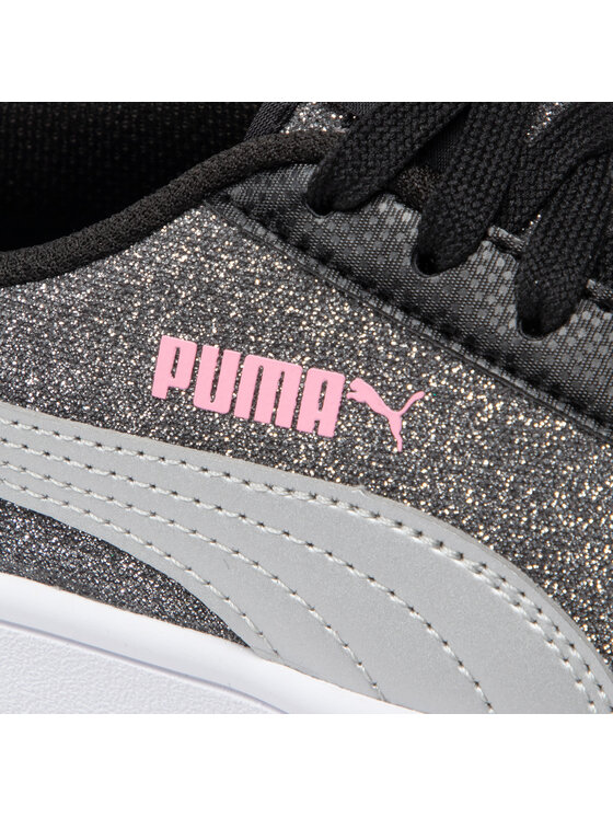 Puma Puma Sneakersy Smash v2 Glitz Glam Jr 367377 Srebrny
