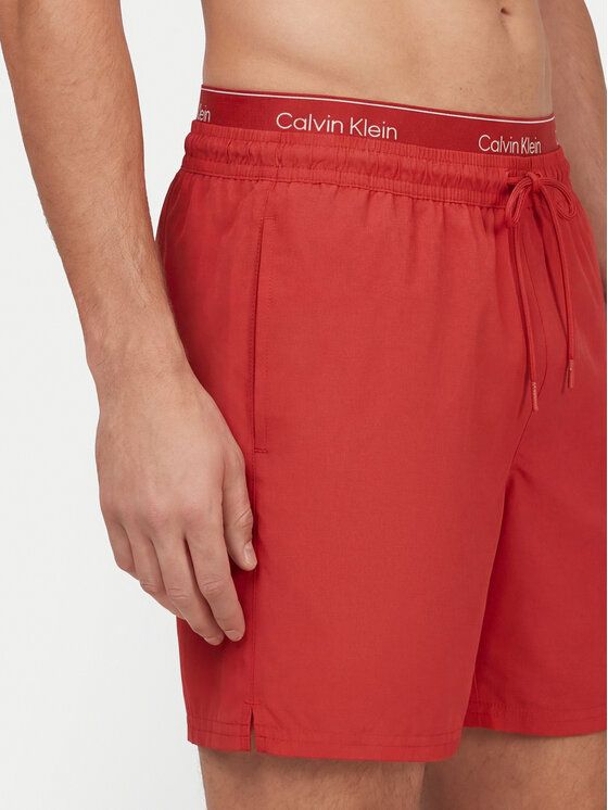 Calvin Klein Swimwear Calvin Klein Swimwear Úszónadrág LV00N61023 Piros Regular Fit