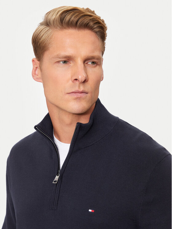 Tommy Hilfiger Tommy Hilfiger Svetr Essential MW0MW37331 Tmavomodrá Regular Fit
