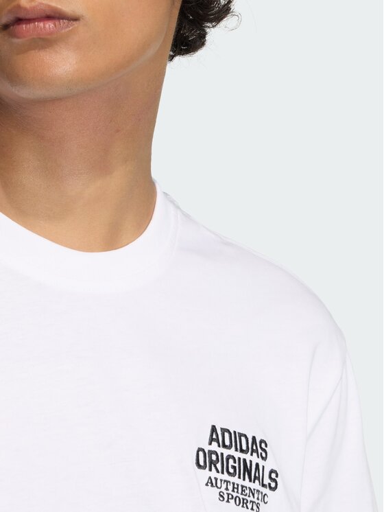 adidas adidas T-Shirt 162223 Biały Loose Fit