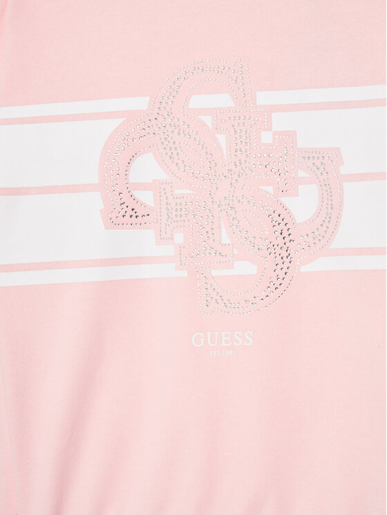 Guess Guess Pulóver J5YQ01 KA6R4 Rózsaszín Regular Fit