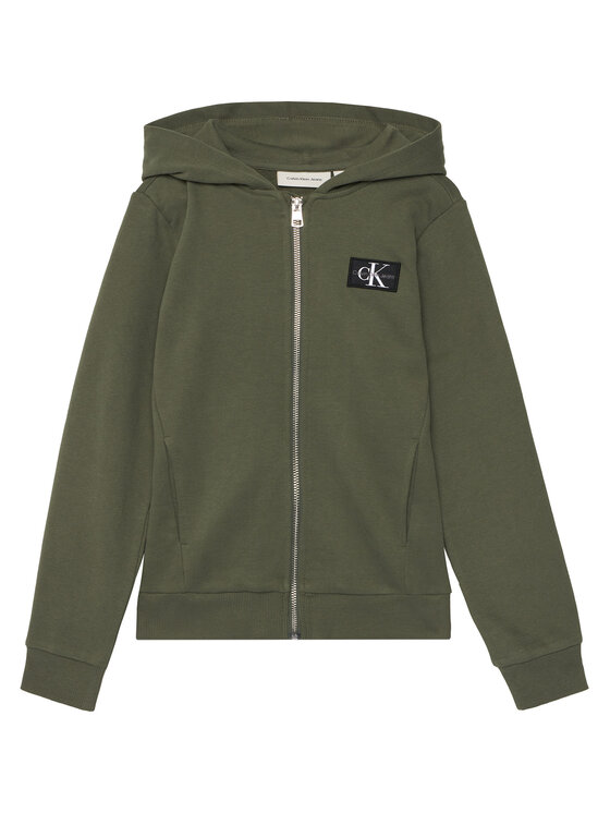 Calvin Klein Jeans Calvin Klein Jeans Bluză Badge IB0IB02213 Verde Relaxed Fit
