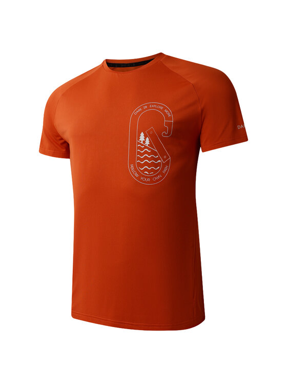 Dare2B Dare2B T-Shirt Tech II Pomarańczowy Short Fit