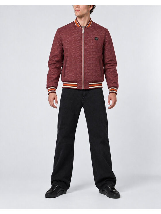 PHILIPP PLEIN PHILIPP PLEIN Bundy bomber 31145 Bordová Regular Fit