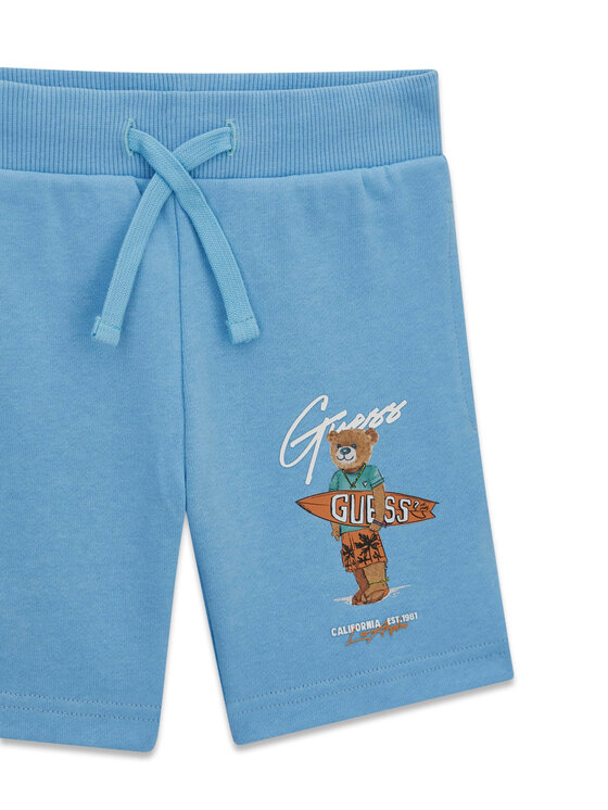 Guess Guess Pantaloni scurți sport N6GD04 KA6R4 Albastru Regular Fit
