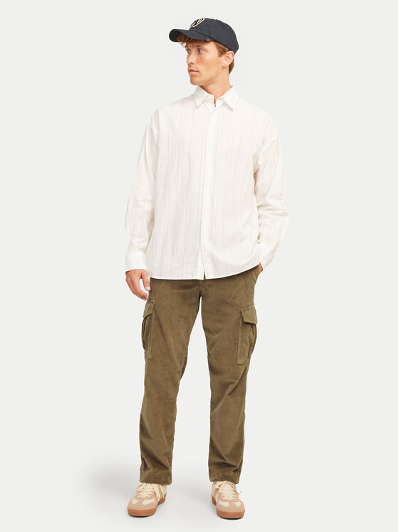 Jack & Jones Jack & Jones Pantaloni di tessuto 12258360 Marrone Relaxed Fit