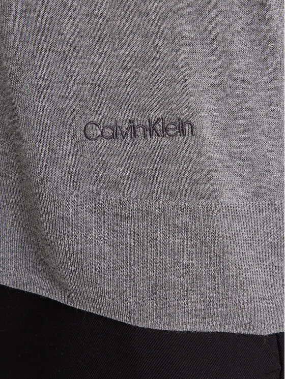 Calvin Klein Calvin Klein Sweter LV044A307G Szary Regular Fit