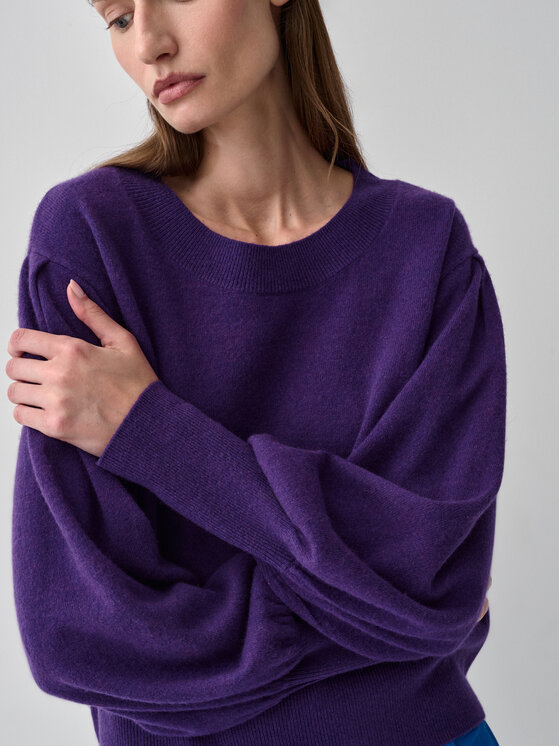 TATUUM TATUUM Sweter LILA B Fioletowy Fitted Fit