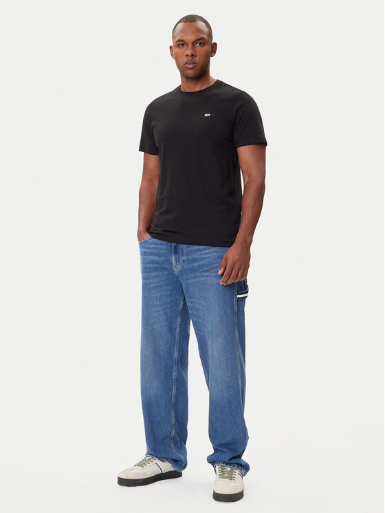 Tommy Jeans Tommy Jeans T-Shirt Tjm Classic DM0DM09598 Černá Regular Fit