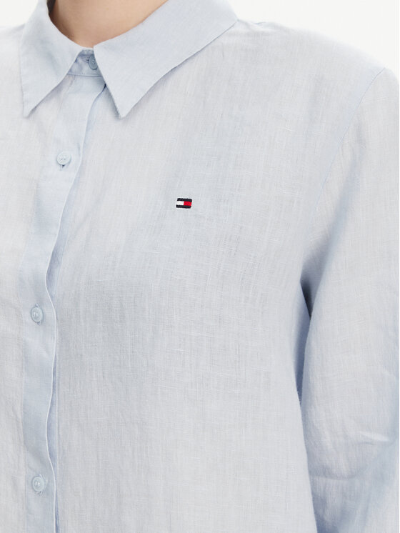 Tommy Hilfiger Tommy Hilfiger Cămașă WW0WW44679 Albastru celest Regular Fit