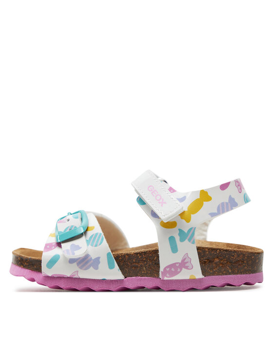 Geox Geox Sandały B Sandal Chalki Girl B922RA 000HH C0653 M Biały