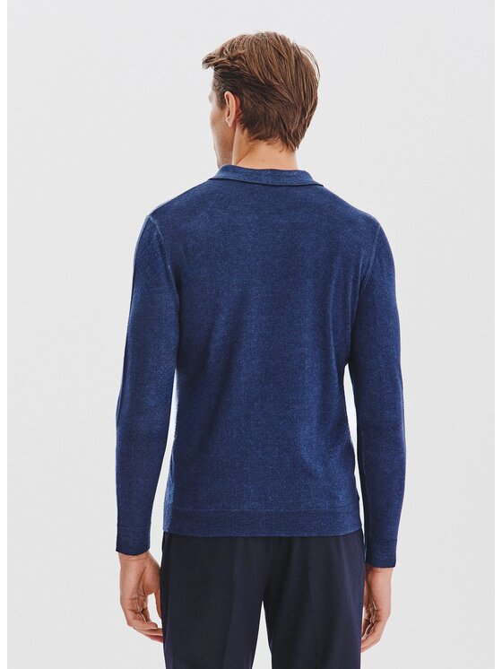 Pako Lorente Pako Lorente Sweter P25WP-2X-022 Granatowy Classic Fit