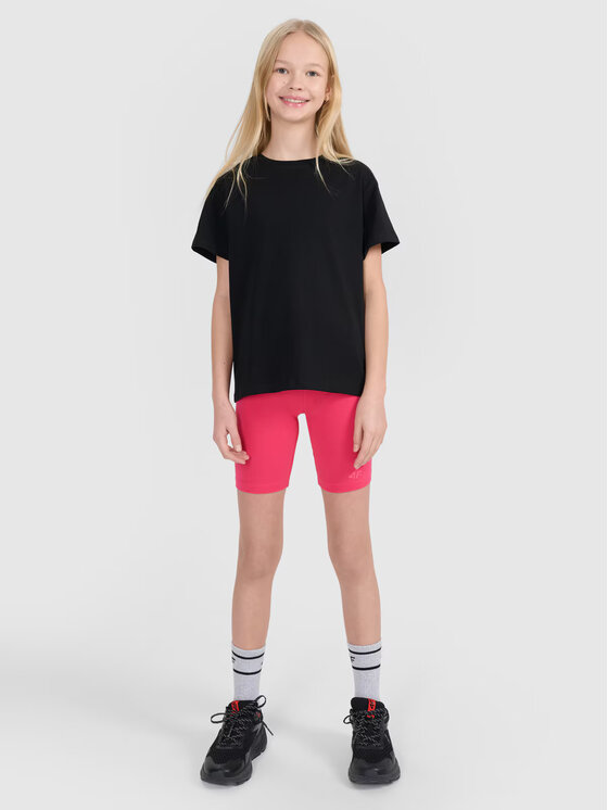 4F 4F T-Shirt 4FJWMM00TTSHF2332-20S Μαύρο Regular Fit