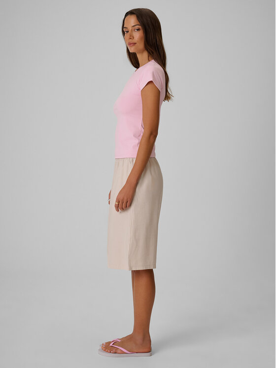 4F 4F Szorty materiałowe OCEANS KEEPERS Kremowy Loose Fit