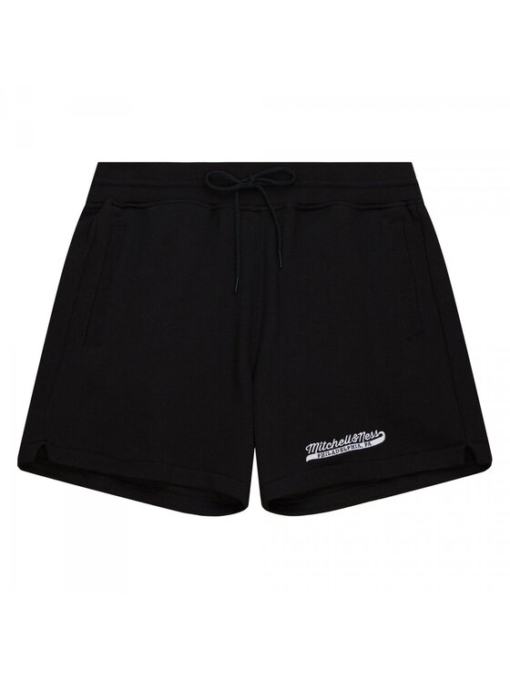 Mitchell & Ness Mitchell & Ness Szorty sportowe Branded Essentials Fleece Shorts Czarny Regular Fit