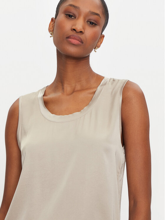 ViCOLO ViCOLO Blusa TB0038 Beige Regular Fit