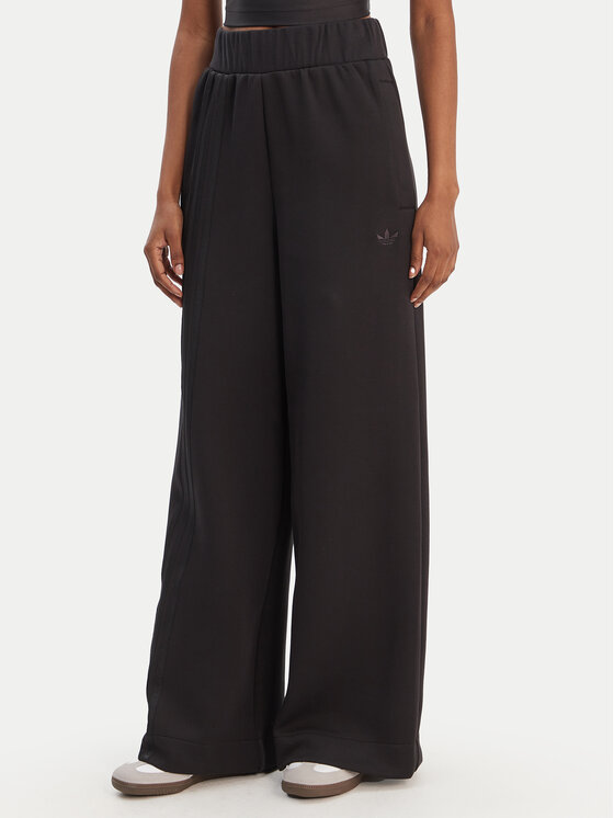 adidas adidas Sportinės kelnės Off Placed 3-Stripes JX2733 Juoda Wide Leg