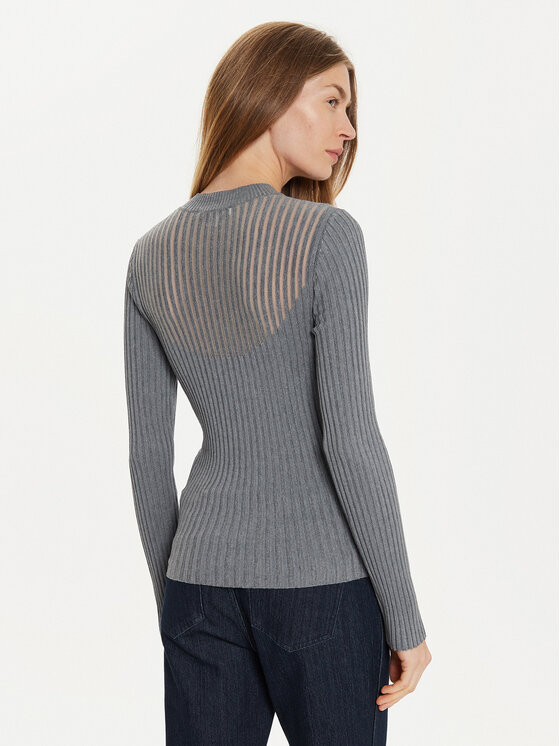Morgan Morgan Пуловер 232-MANDRIN Сив Slim Fit
